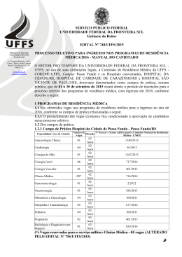 Edital - Hospital S&atilde;o Vicente de Paulo