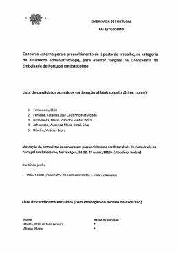 de assistente administrativo(a), para exercer fun&ccedil;&otilde;es na