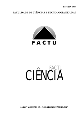 Factu Ciência Volume 13