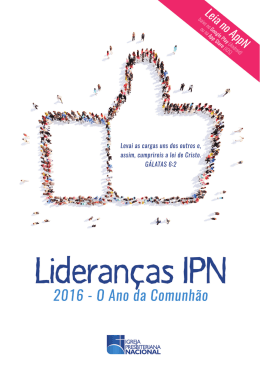 Lideran&ccedil;as IPN 2016 - Igreja Presbiteriana Nacional