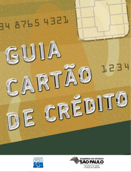 Guia do Cart&atilde;o de Cr&eacute;dito