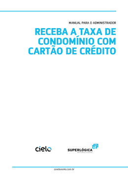 receba a taxa de condom&iacute;nio com cart&atilde;o de cr&eacute;dito