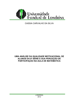 cassia carvalho da silva uma análise da qualidade motivacional de