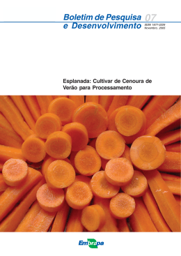 Boletim de Pesquisa e Desenvolvimento