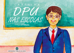 cartilha DPU nas escolas - Defensoria Pública da União