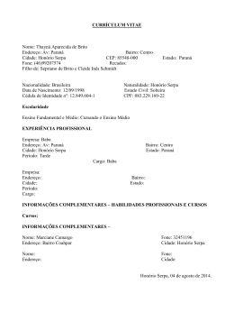 Baixar Curr&iacute;culo