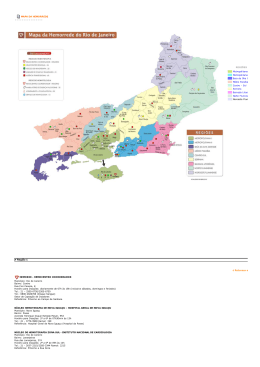 Page 1 MAPA DA HEMORREDE REGIÕES Metropolitana