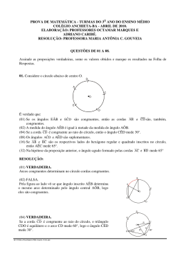 prova de matem&aacute;tica - turmas do 3o ano do ensino m&eacute;dio col&eacute;gio