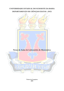 UNIVERSIDADE ESTADUAL DO SUDOESTE DA BAHIA