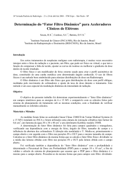 Determina&ccedil;&atilde;o do &ldquo;Fator Filtro Din&acirc;mico&rdquo;