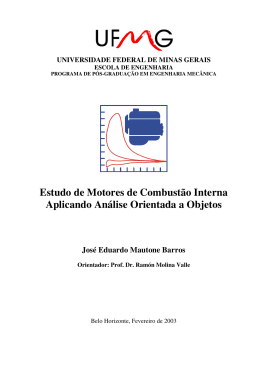 Estudo de Motores de Combust&atilde;o Interna