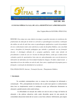 o uso das midias na sala de aula resistencias e aprendizagens