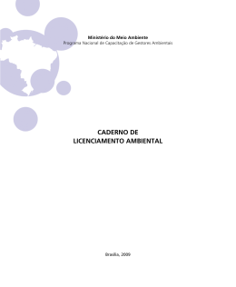 caderno de licenciamento ambiental