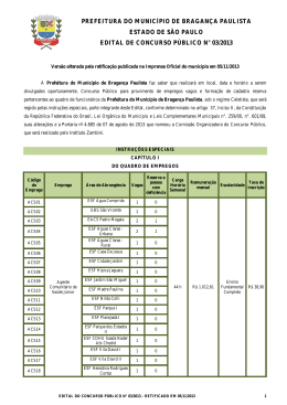 Edital de abertura - Instituto Zambini