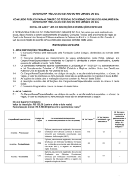 defensoria p&uacute;blica do estado do rio grande do sul concurso p&uacute;blico