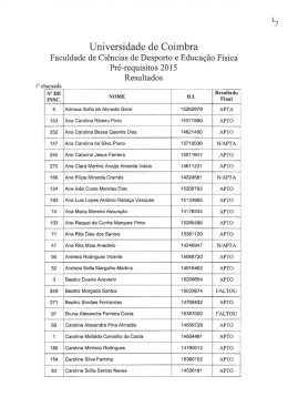 Resultados finais - Feminino