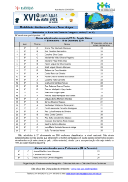 lista de resultados - Agrupamento de Escolas Dr. Correia Mateus