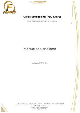 Manual do Candidato
