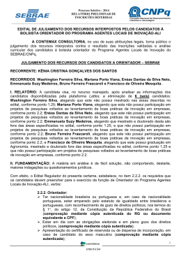 edital de julgamento dos recursos interpostos pelos orientadores