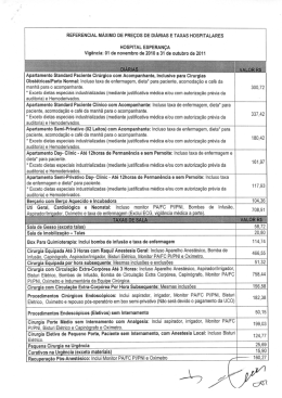 Di&aacute;rias, Taxas e Gases SINDHOSPE x GREMES 2010