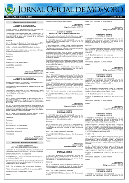 Mossoró, 16 de Outubro de 2015 Ano VII | Nº 326