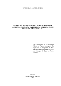 AN&Aacute;LISE T&Eacute;CNICO-ECON&Ocirc;MICA DE - Locus
