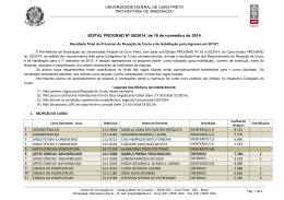 Resultado Final do Processo de Reop&ccedil;&atilde;o de Curso - Prograd