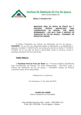 Prova de T&iacute;tulos