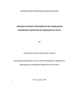 disserta&ccedil;&atilde;o de mestrado em psicologia an&aacute;lise da escrita