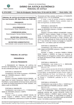 23 - Tribunal de Justi&ccedil;a de Rond&ocirc;nia