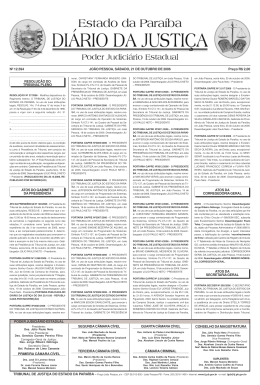 DI&Aacute;RIO DA JUSTI&Ccedil;A &bull; S&aacute;bado, 21 de outubro de 2006