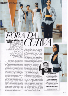 PREVIEW#NEW DESIGNER GUTO CARVALHO NETO IGNORA AS