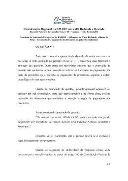respostas aos recursos - Tribunal Regional Federal da 2&ordf; Regi&atilde;o