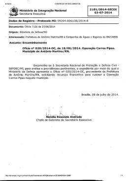 Scanned Document - Ministério da Integração Nacional