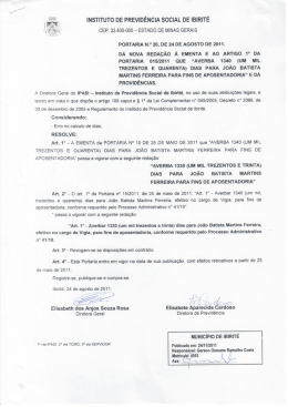 l I INSTITUTO DE PREVID&Ecirc;NCIA sOCIAL DE IBIRIT&Eacute; K