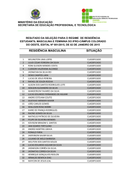 RESID&Ecirc;NCIA MASCULINA SITUA&Ccedil;&Atilde;O