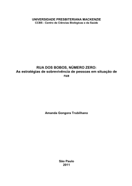 RUA DOS BOBOS, NÚMERO ZERO: As estratégias de