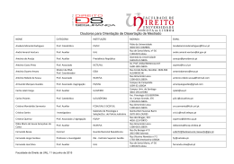 Doutores para Orienta&ccedil;&atilde;o de Disserta&ccedil;&atilde;o de Mestrado