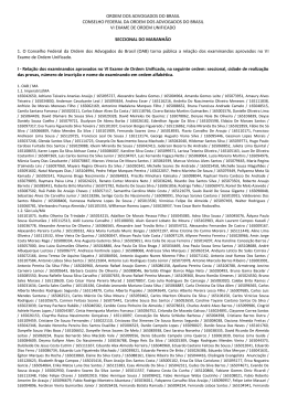 Resultado Preliminar da 2a FASE