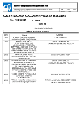 Sala 36 Noite - Dia: 12/09/2011