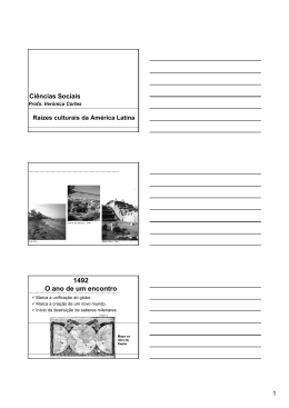 Raizes culturais da America Latina