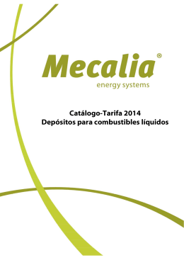 Cat&aacute;logo-Tarifa 2014 Dep&oacute;sitos para combustibles l&iacute;quidos