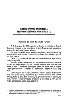 Ant&ocirc;nio Bezerra - sesquicenten&aacute;rio de nascimento