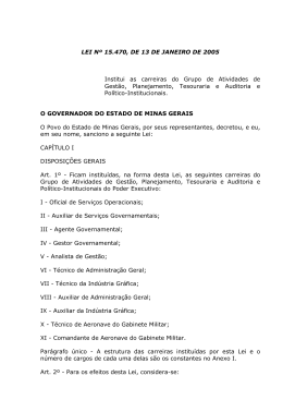 15.470 - Advocacia Geral do Estado de Minas Gerais