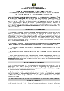 Edital 01/2006 - depsec unifap - Universidade Federal do Amap&aacute;