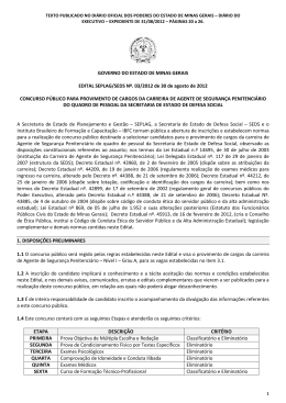 Edital SEPLAG/SEDS N&ordm; 03/2012