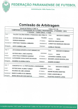 AQUI - Federa&ccedil;&atilde;o Paranaense de Futebol