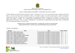 Instituto Federal de Educa&ccedil;&atilde;o, Ci&ecirc;ncia e Tecnologia do Acre