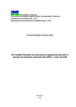 Um modelo baseado em processos organizacionais para o