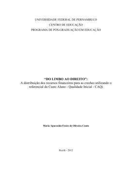 do limbo ao direito - Universidade Federal de Pernambuco